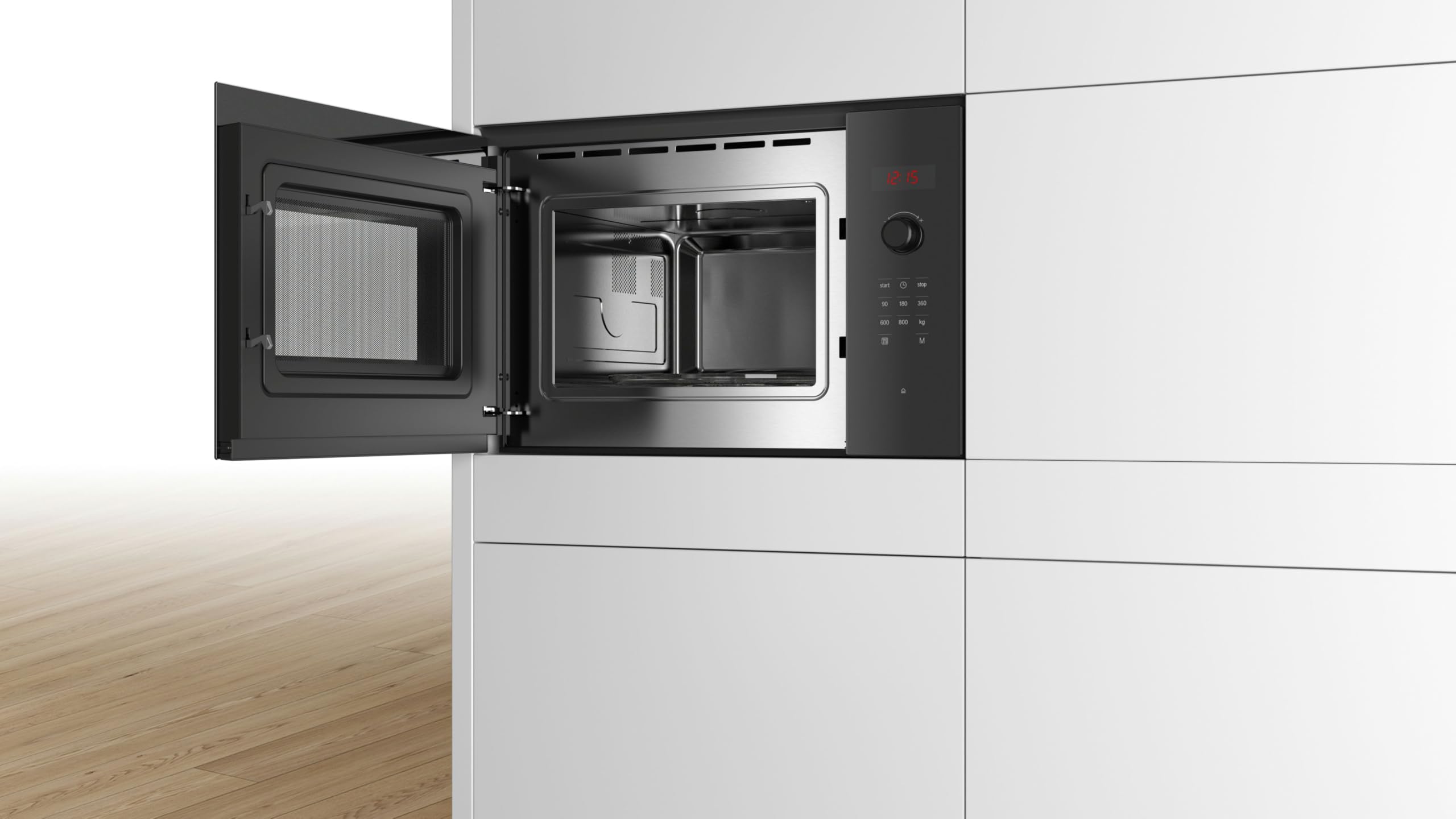 Forno A Microonde Singolo Da Incasso - Bosch Ser4 - Bfl523mb1f - Nero - 7 Programmi Automatici - 38,2 X 59,4 X 31,7 cm