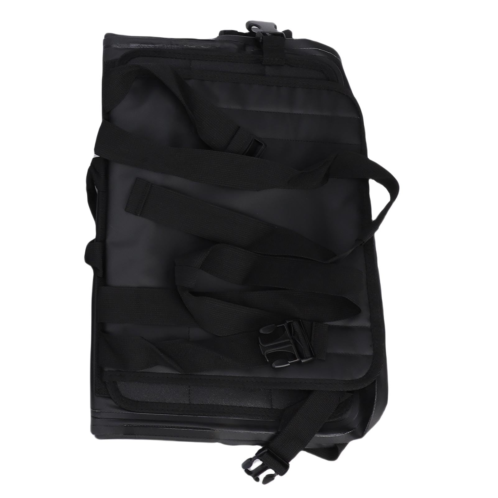 Drfeify Motorrad-Satteltaschen, wasserdichte PVC-Motorrad-Gepäcktasche, 30 L auf Jeder Seite, Abnehmbare Rahmenhalterung mit Rolldeckel und Formbeständigkeit für Pendler, Tourenfahrer