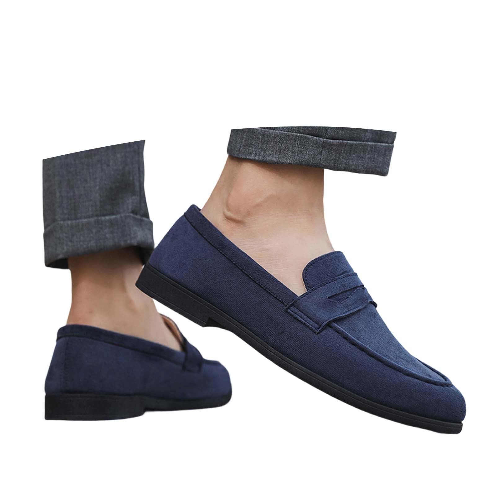 Mocassini Uomo Eleganti 39-45 EU in Pelle Scarpe da Barca Primavera Estive Mocassino Slip-on Elegante Loafers Senza Lacci Casual Teacher Shoes Comode per Cerimonia, Lavoro e Uscire,