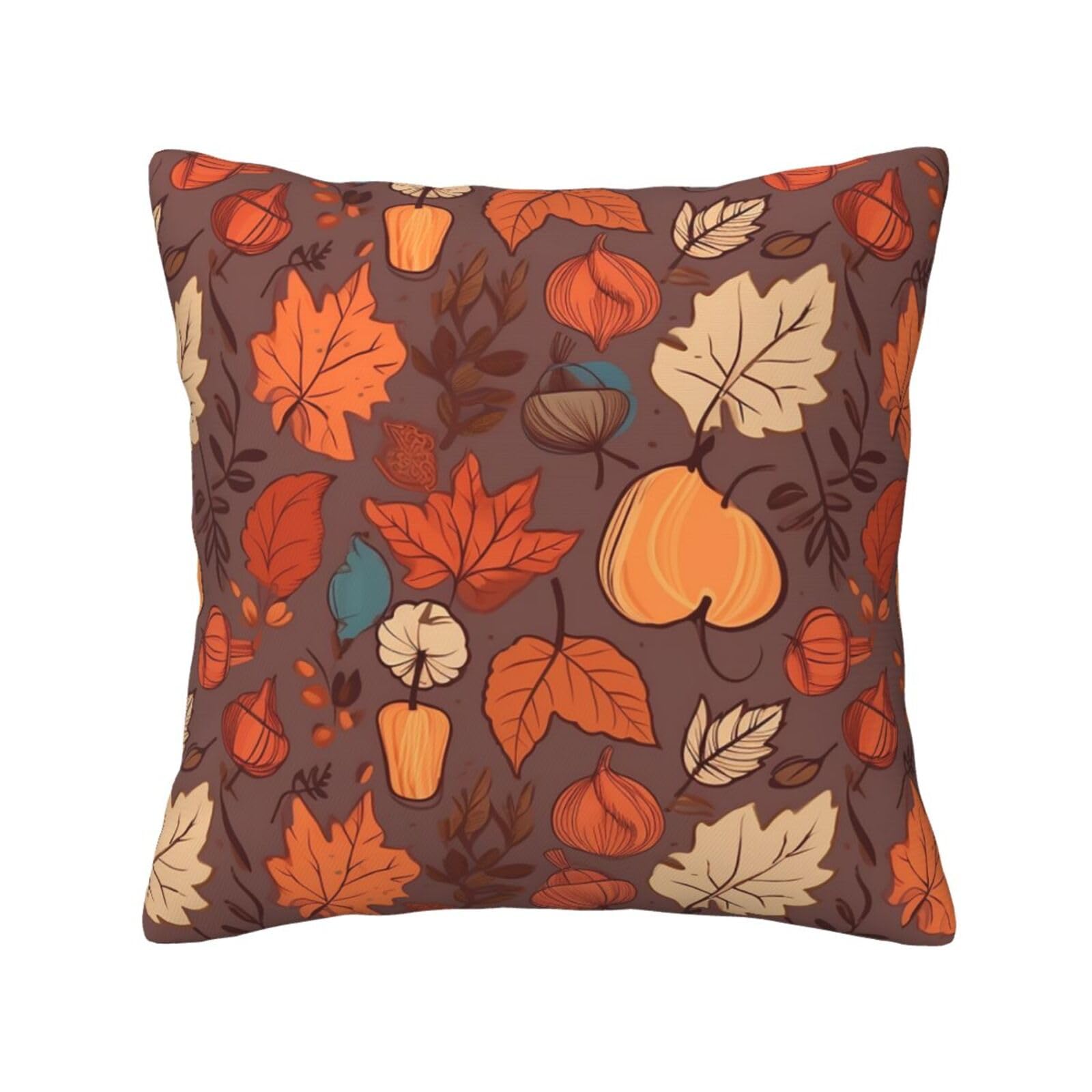 FodPand Fall Throw Pillow Covers 12"X12" Super Soft Cozy Pillows Case Morden Decorative Cushion Cover for Sofa Couch Bed Home Decor