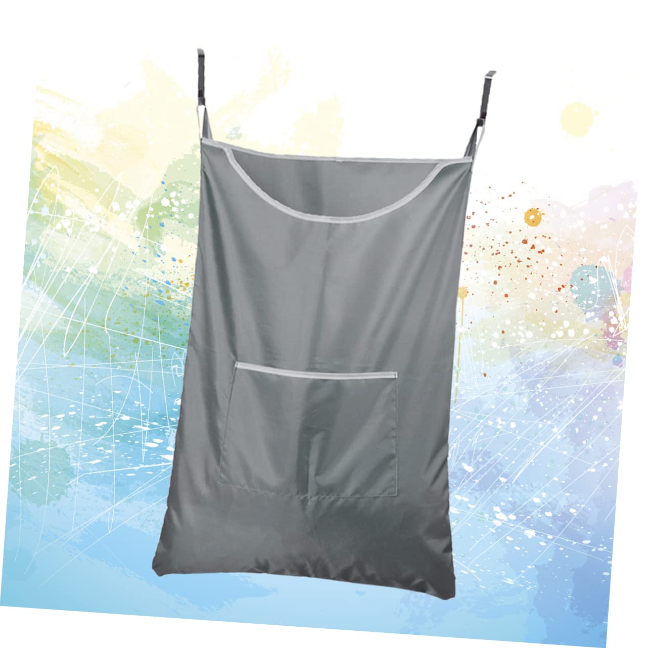 2pezzi Borsa Per Abbigliamento Sporco Da Bagno Sacchetto Pratico e Semplice Per Riporre Vestiti e Oggetti Contenitore Grigio Per Casa e Lavanderia Con Maniglie Comode