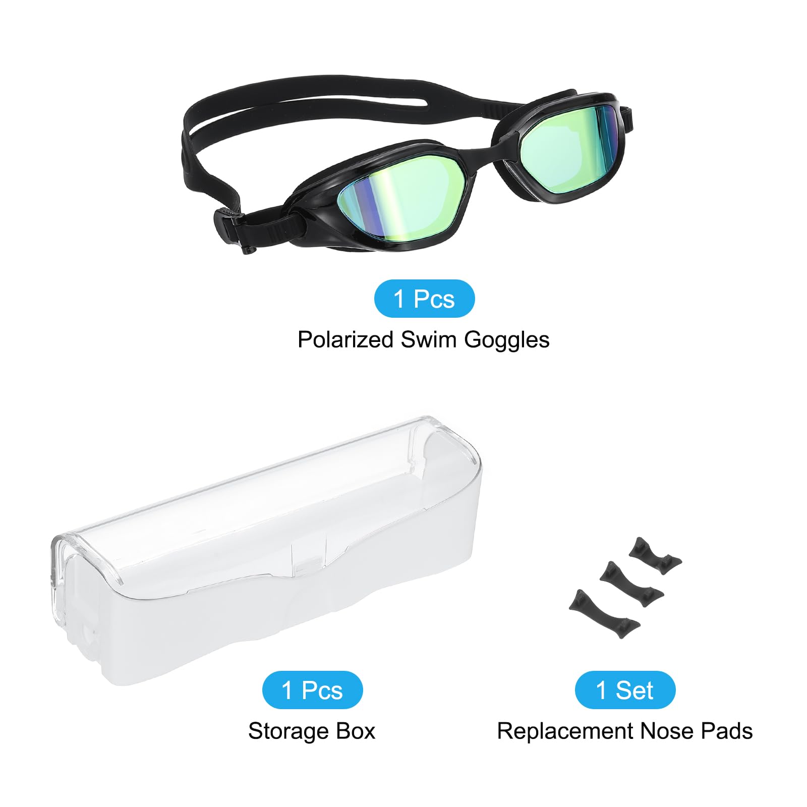 PATIKIL Polarized Swim Goggles Unisex - Image 3