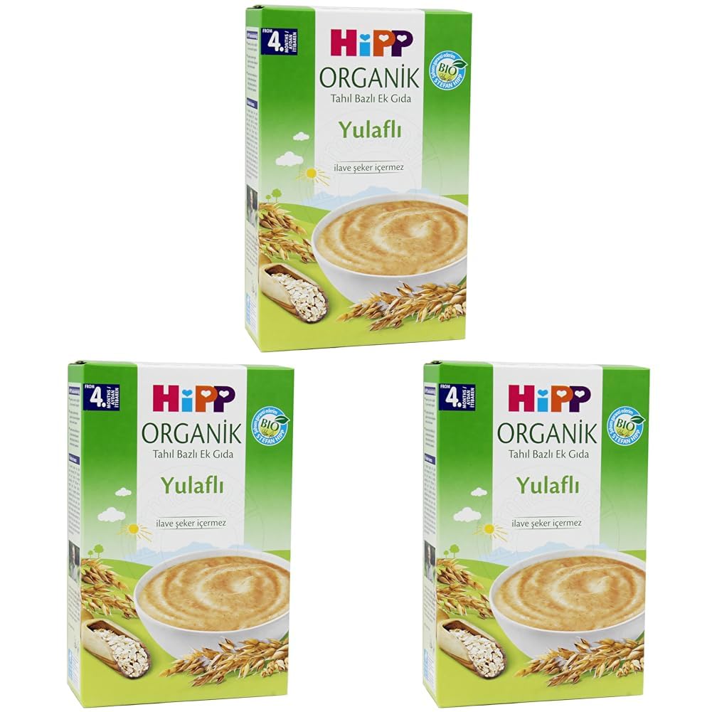 HiPP Organik Yulaflı Tahıl Bazlı Ek Gıda 200g 3lü paket
