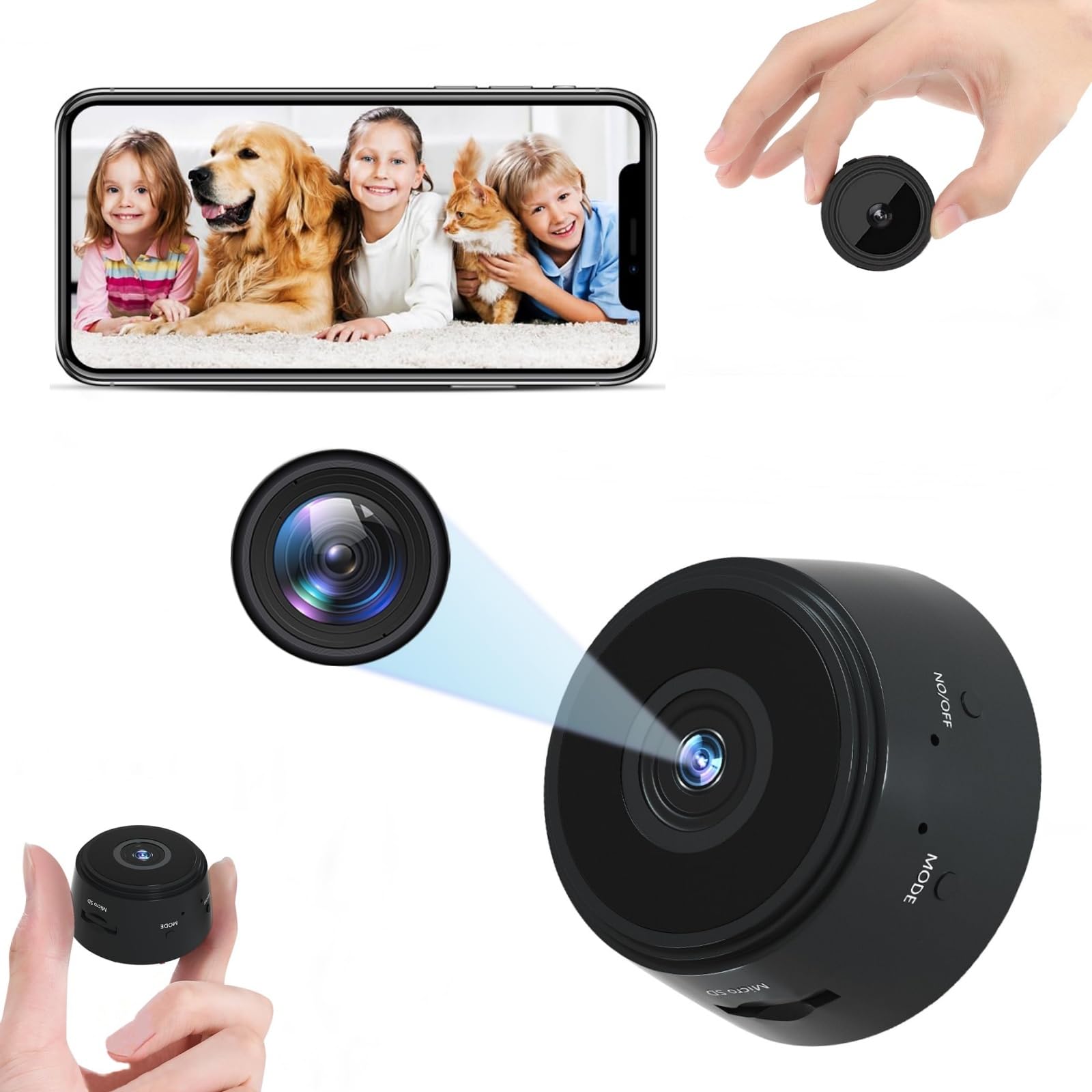 Camaras Espias Ocultas Mini Camera Spy Hidden Camera with Video Nanny Cam Hidden Wireless Camera 1080P Home Security
