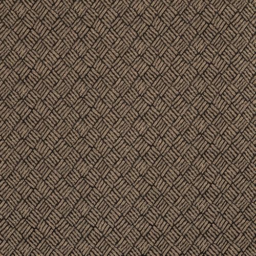 Black Brown Performance Pet Friendly Diamond Small Scale Geometric Woven Pattern Upholstery Fabric by The Yard - SKU: Ewing Bamboo