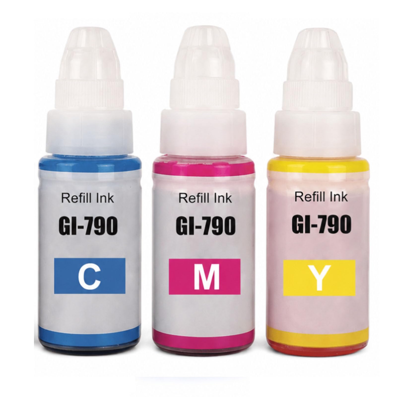RC PRINT 790 Compatible Refill Ink for Canon Pixma G2010, G2000, G1010, G3010, G3000, G4010, G4000 Printer - Compatible Ink Bottle for Canon 790 (Colour (Cyan Yellow Magenta))-image-44