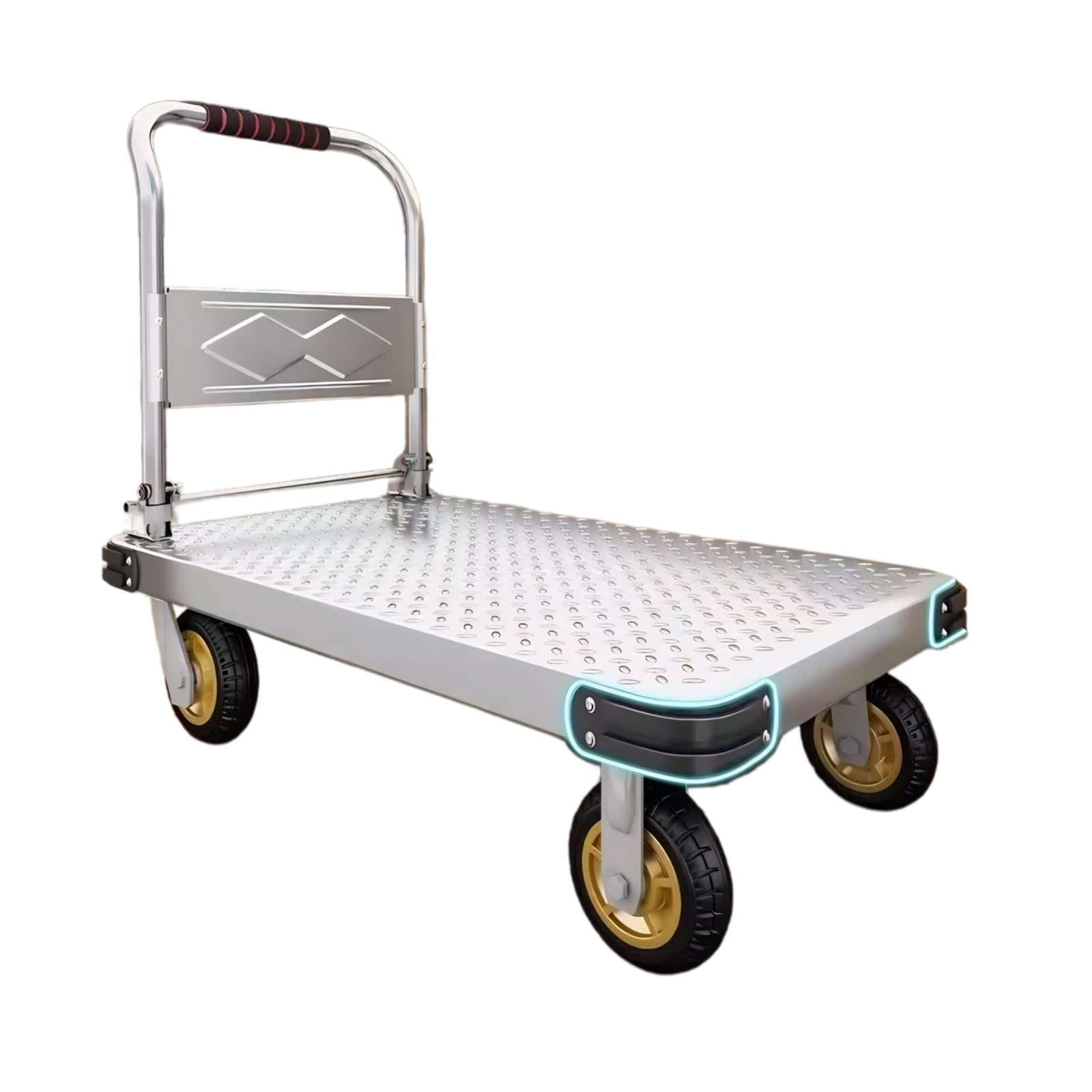Carrello Con Piattaforma Pieghevole Per Carichi Pesanti Con Ruote E Maniglia Carrello Per Trasporto Pieghevole Carrello Per Sacco Per Un Facile Trasporto E Sollevamento Pesante(Size:90x60cm)