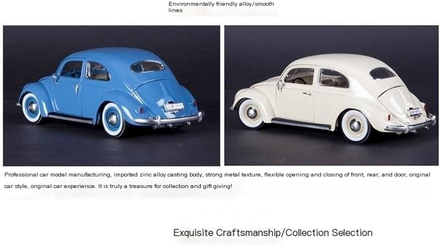 1:18 1955 Blue Alloy Car Model(118 1955 Dark Grey)