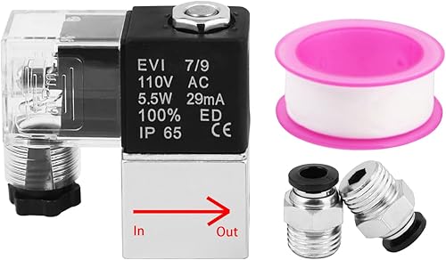 Miniatura 7 de Electroválvula eléctrica 12V DC 18" NPT válvula de aire normalmente cerrada