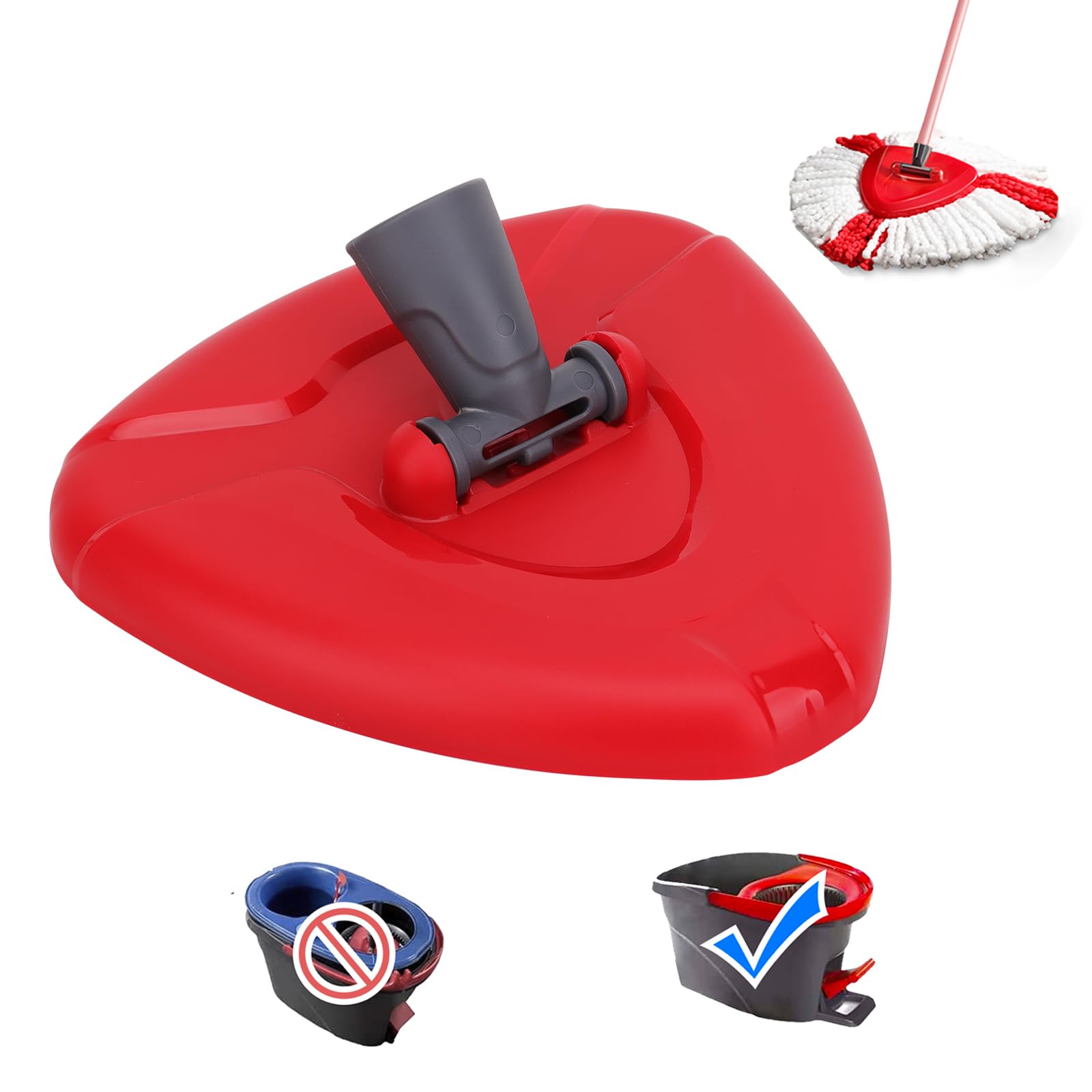 1 base per mocio rotante compatibile con O-cedro e Vileda, parti di ricambio adatte per 1 serbatoio 360 ° Accessorio per mocio rotante  15