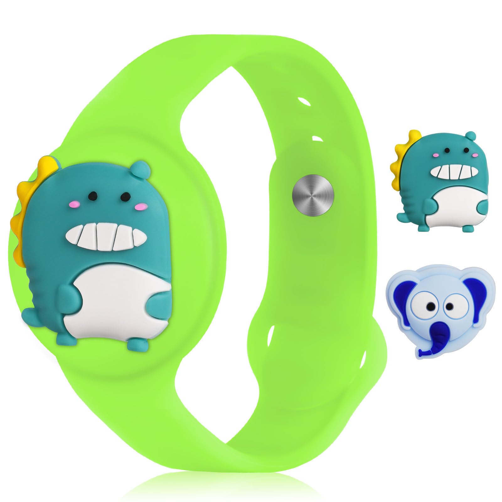 AXFEE Pulsera Compatible con Airtag, 1PCS Pulsera de Silicona para Niños, Funda Protectora Ajustable Antipérdida (Blue Shark, Airtag No Incluido) — view 19