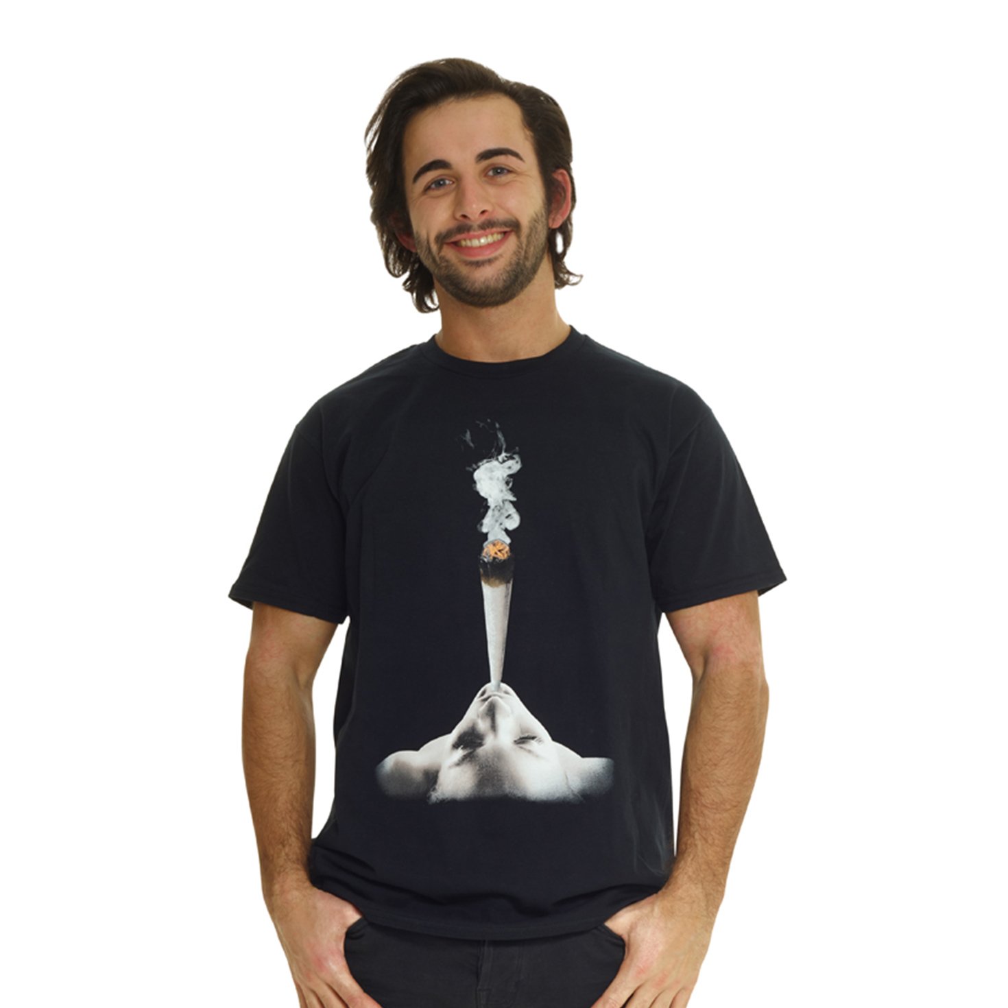 Mens Digital Dudz Smokin' T-Shirt Costume - Medium (38" to 40" Chest)