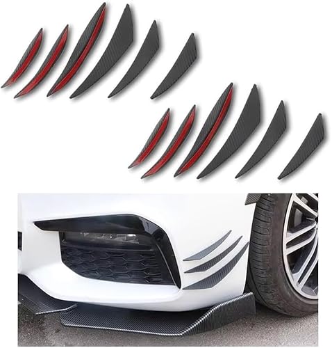 スズキ スイフト ZC31S 2004年11月〜2010年8月 用 12ピース ユニバーサル カー スポイラー キャンナード キット フロント バンパー リップ スプリッター 車体装飾 デカール ステッカー アクセサリー