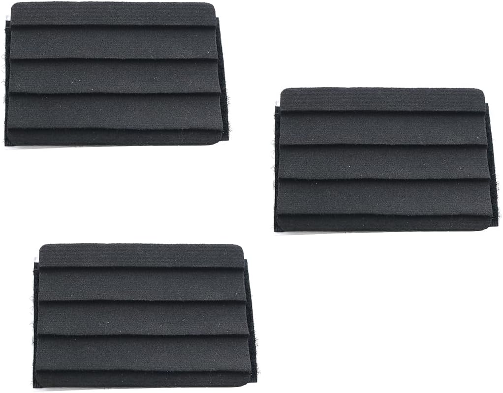 ZYAMY 3PCS Fly Tying Foam Texture Fishing Sheets with Hook and Loop Sticker Lightweight EVA Patches for Fishing Vest Lure Insect Bait Accessories Black