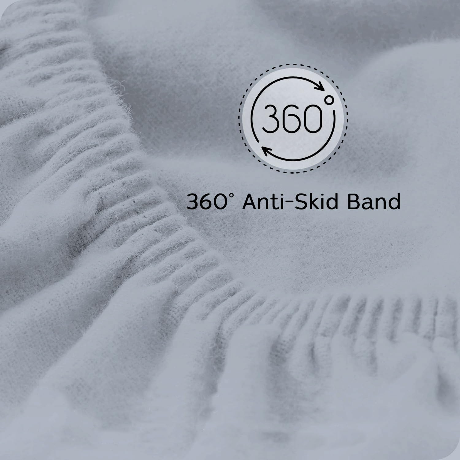 Briarwood Home Extra Deep Fitted Sheet 100% Organic Cotton Flannel, Breathable, Anti-Slip, Shrink-Resistant, Wrinkle-Free, Double-Stitched, Fits Deep Mattresses, Grey, Queen