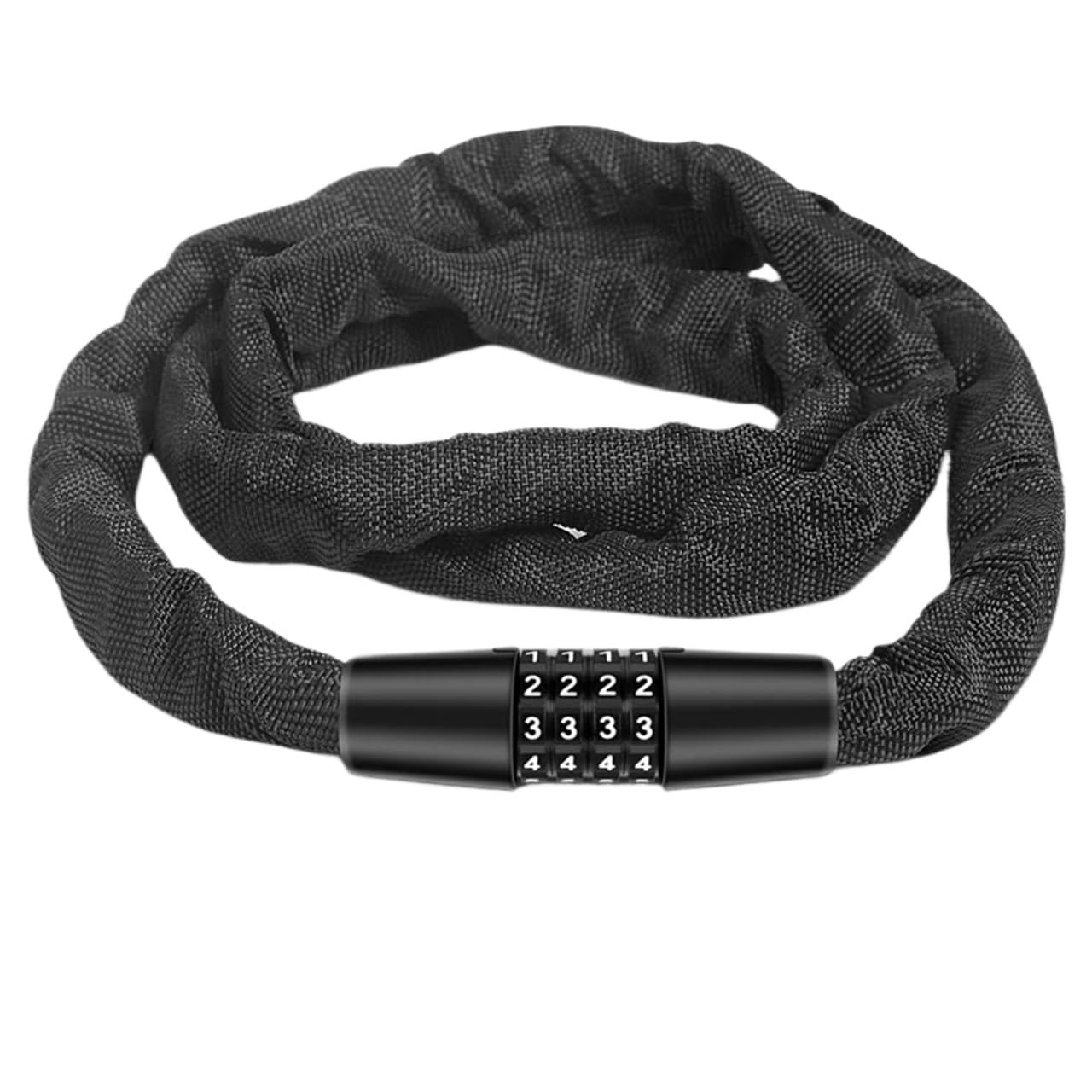 Lucchetto for bici con combinazione a 4 cifre. Catena antifurto pesante e ad alta resistenza for corse sicure facili da usare per Sicurezza(90cm)