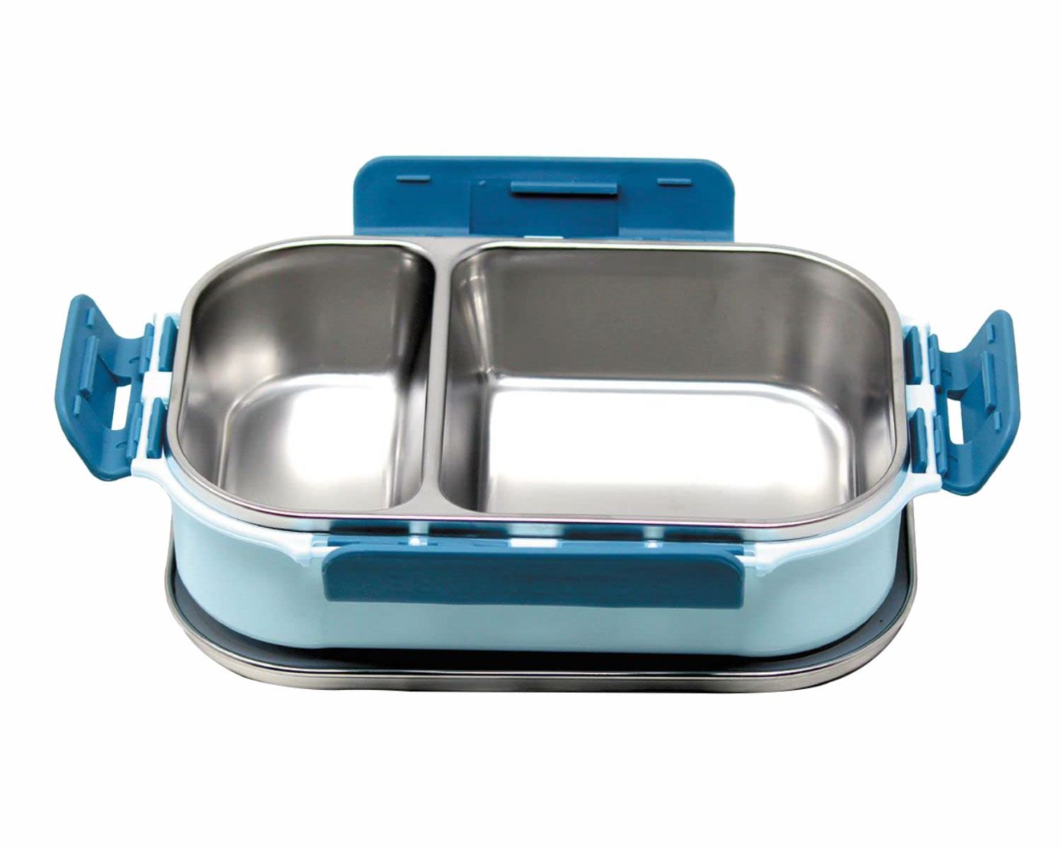 SignoraWare 750ml Slim Stainless Steel Lunch Box with Partition Small|Food Grade BPA Free|Containers with Air Tight and Leak Proof Lids|Clip Lock|Compact Sleek Tiffin Box Dishwasher Safe-Sky Blue (B0BL1HPMLP) Amazon Price History, Amazon Price Tracker