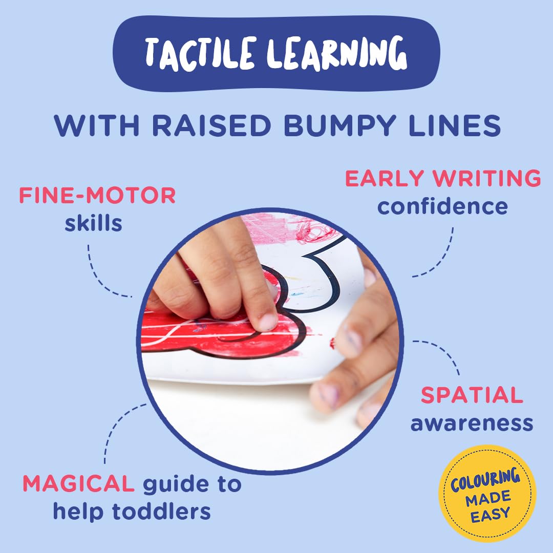 dabble Gift Combo Pack for Kids | Non-Toxic Finger Paints | Washable Paints For Toddlers | Sensory Touch & Feel Colouring Pages for Toddlers - Ages 1+ - Image 3 thumbnail
