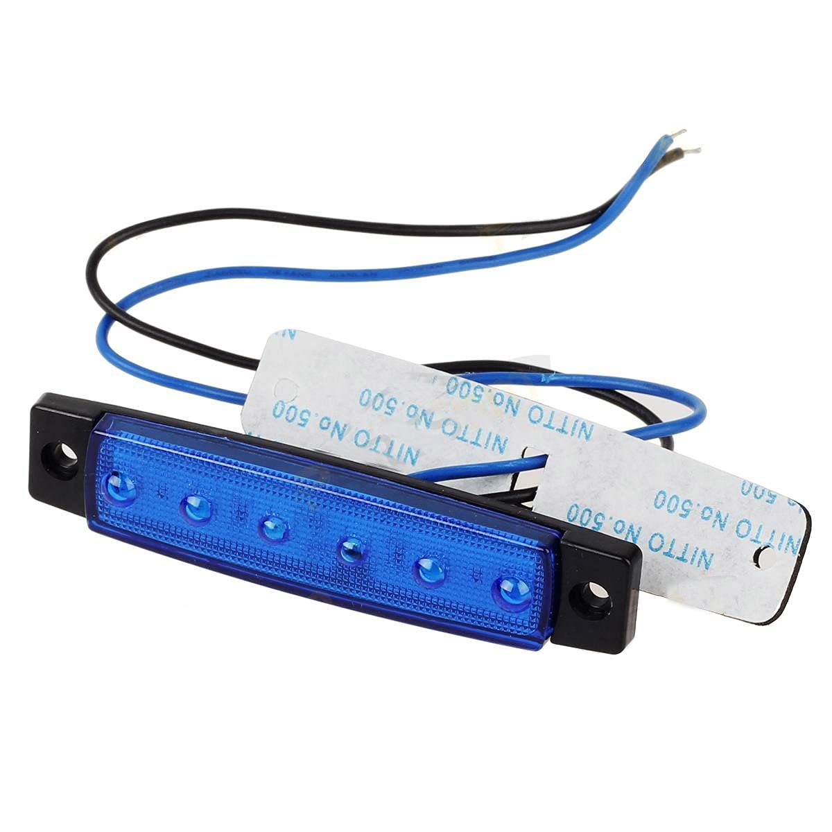 GSRECY 10 Luci LED Laterali Per Camion E Rimorchi – 6 LED SMD 24V – Gialle – Omologate CE, DOT