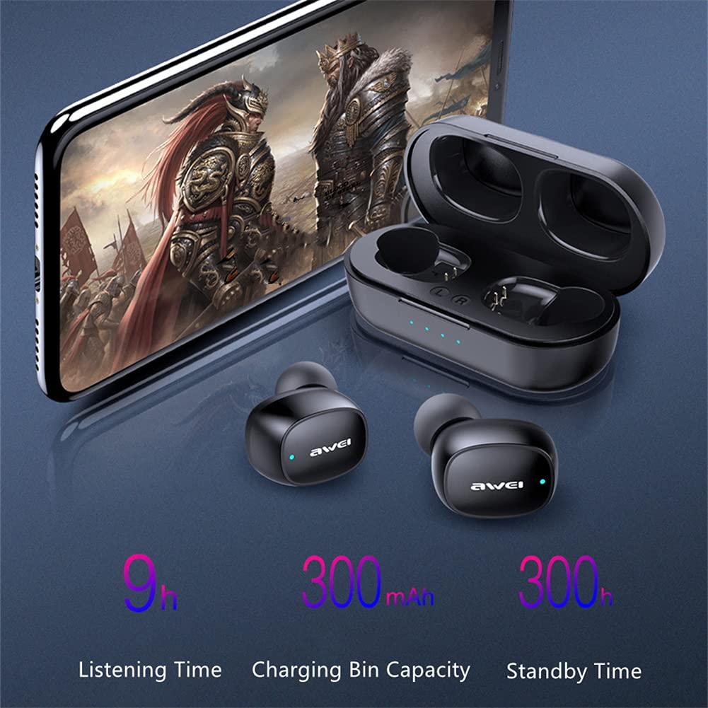 Prawdziwe bezprzewodowe słuchawki słuchawkowe HIFI Stereo Sound Bluetooth, słuchawki Bluetooth 5.0 w uchu z obudową ładowania, z redukcją szumów