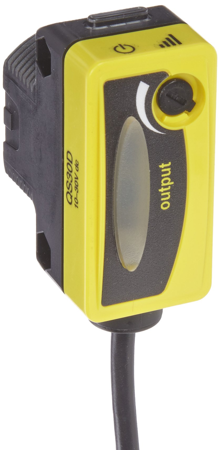 Banner QS30D World Beam Universal Sensor, Diffuse Sensing Mode, 2 m PVC 5-Wire Cable, Infrared LED, 10-30 VDC Supply Voltage, Bipolar (PNP and NPN) Output, 1 m Sensing Range