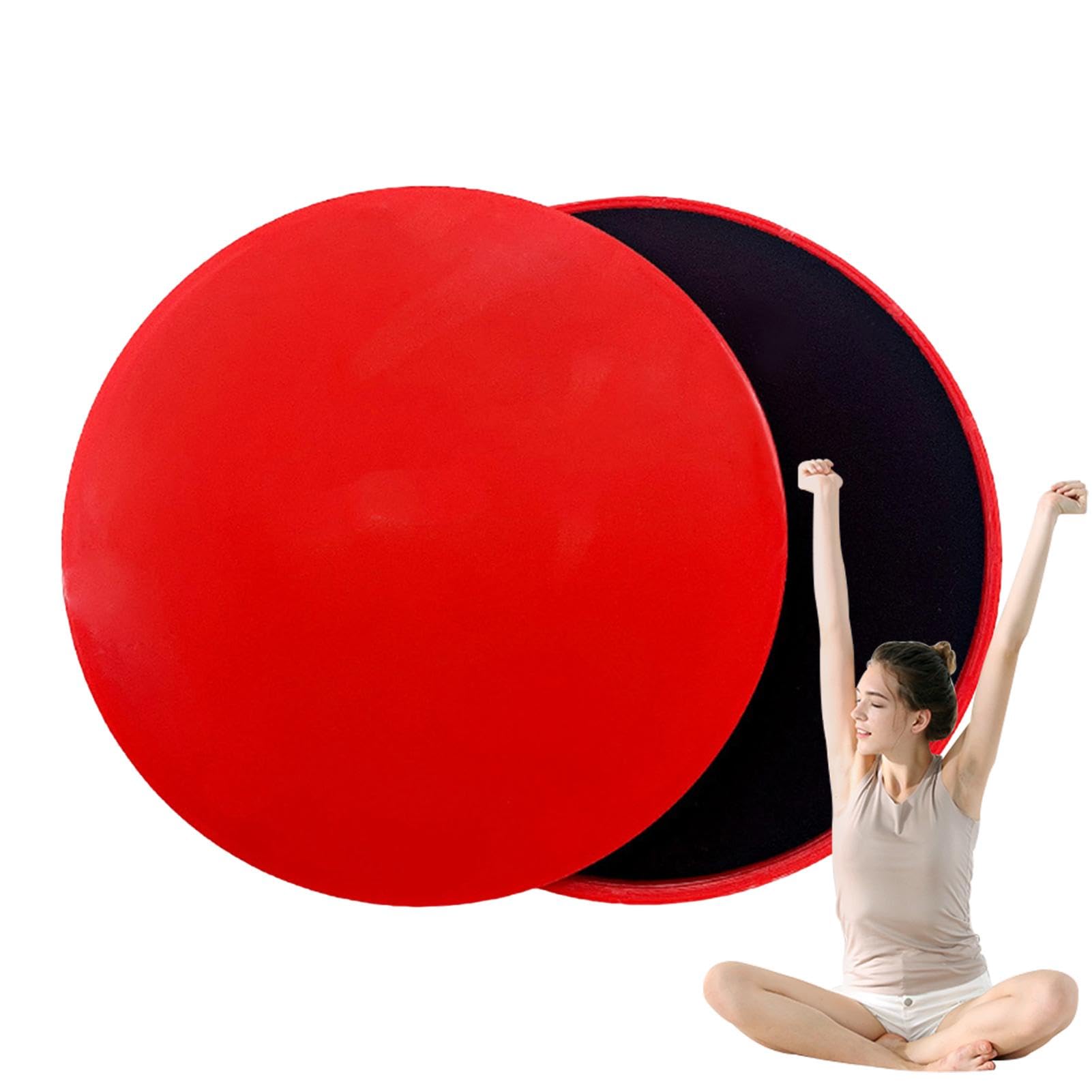 Core Slider, Slider per l'allenamento - Slider per i piedi a due lati per l'allenamento,Slider per nucleo da 2 pezzi per allenamento, slide resistenti da utilizzare su moquette pavimenti in legno