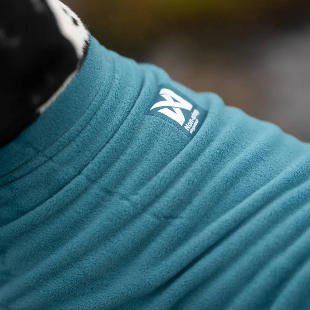 Non-Stop Dogwear Trail Quest Fleece-Pullover, Blaugrün, Größe 36