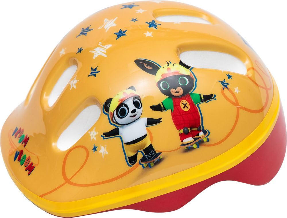 Casco ciclo bambino coniglietto Bing bici bicicletta (taglia XS) 44-48 cm protezione giallo