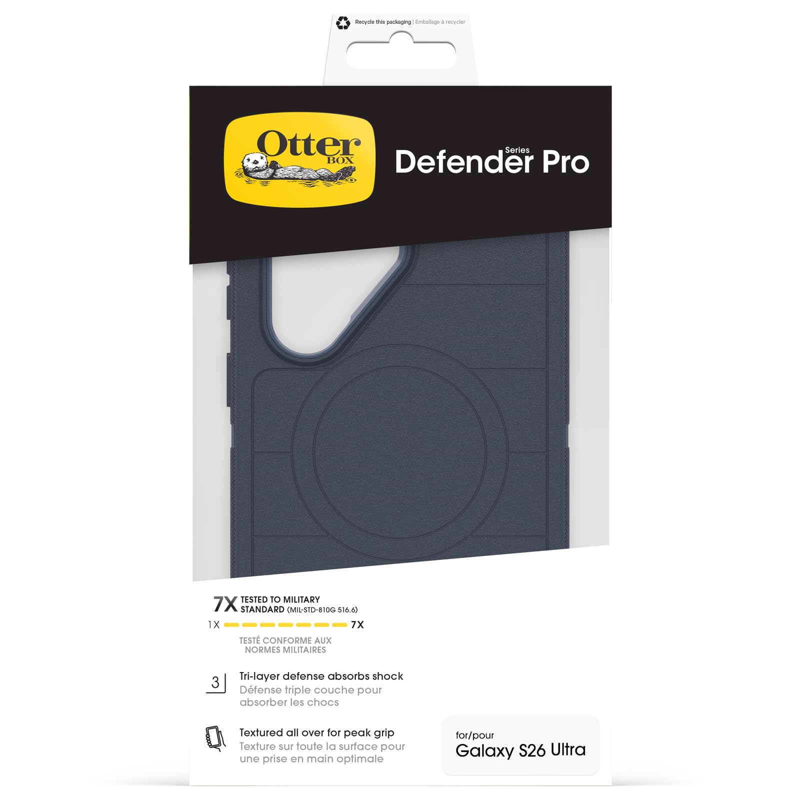 OtterBox Defender Series Pro Etui z magnesami do Samsung Galaxy S26 Ultra, Odporne Na Wstrząsy i Upadki, wyjątkowo wytrzymałe, 7 Razy Przetestowane Zgodnie ze Standardami Wojskowymi, Niebieskie