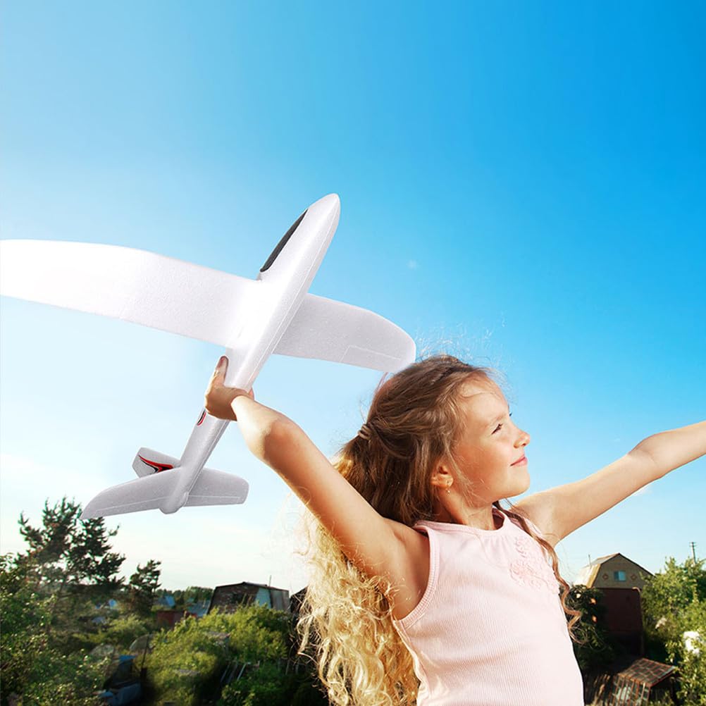 SHINEOFI Avion Jouet, Lot de 2 Grands Planeurs en Mousse à Lancer pour Enfants, Parfaits pour Jouer Dehors Ou comme Cadeau d'anniversaire.