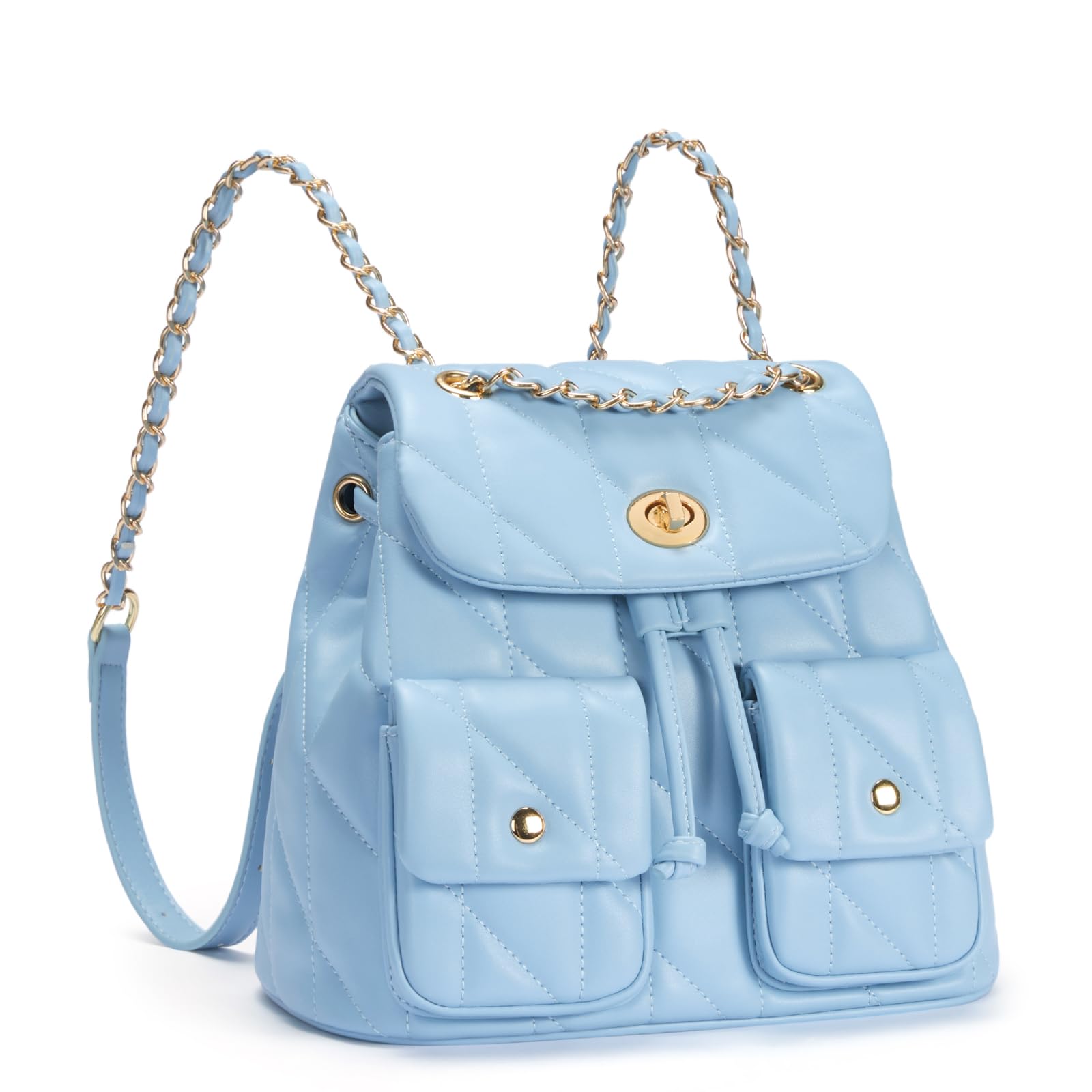 CLUCI Crossbody Bag for Women PU Leather Shoulder Bag, Convertible Small Tabby Backpack Purse for Travel