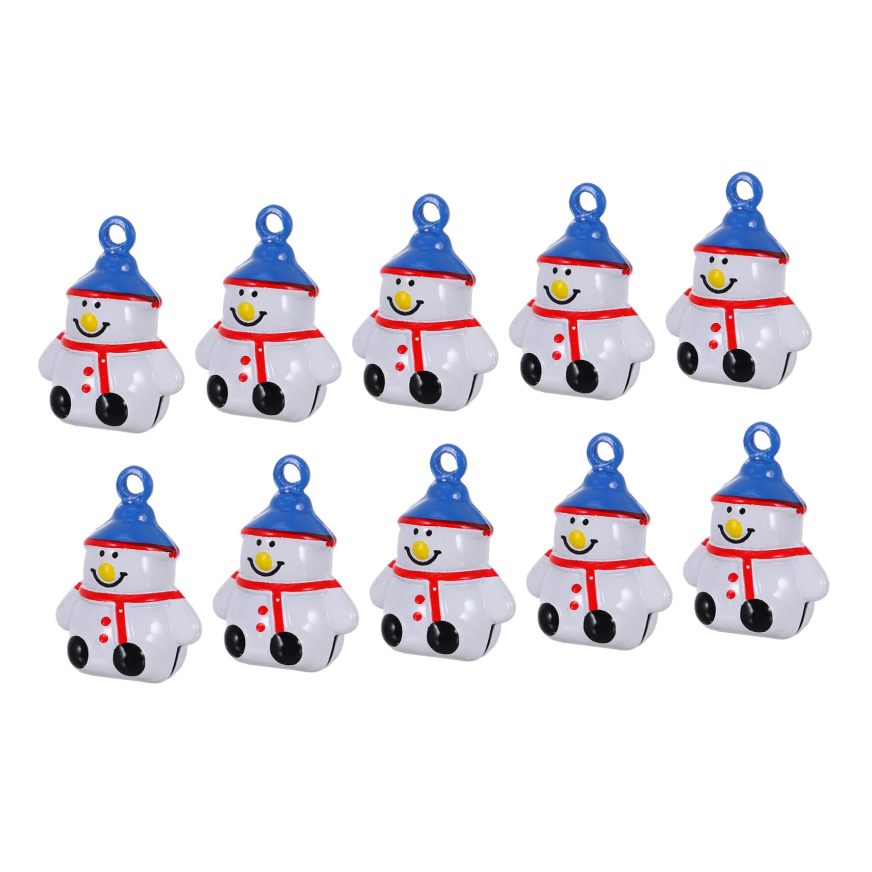 GOOHOCHY 10pcs Christmas Jingle Bells Decorations Delicate Bell Ornaments for Wreath Xmas Decorations