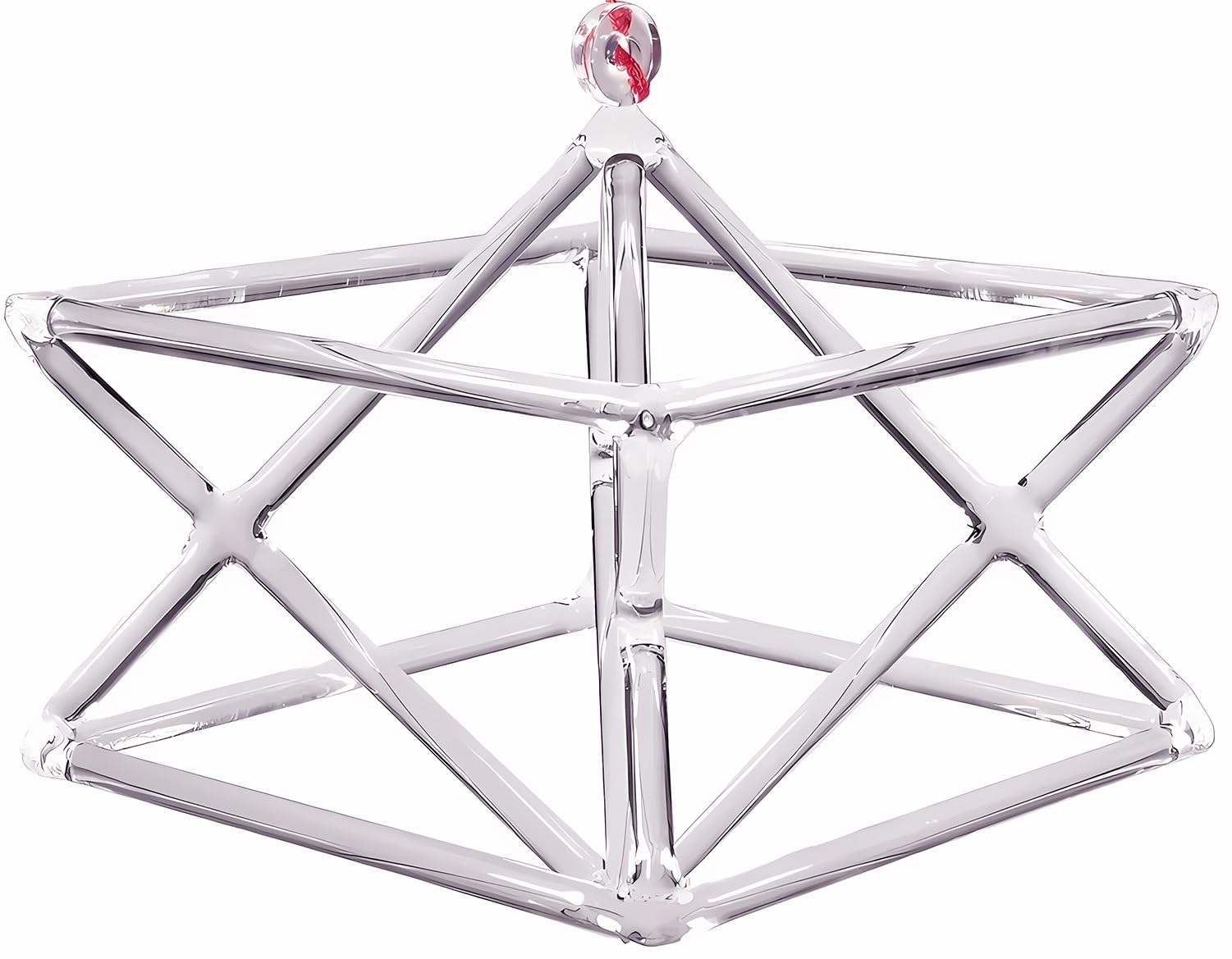 Piramide sonora in cristallo di quarzo, strumento musicale perfetto per la guarigione dei chakra, con due tipi di battente per ciotola sonora in cristallo, regalo per terapia del suono, meditazione e