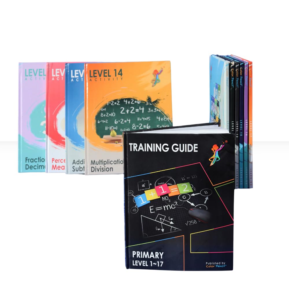 Color Pencil Grade 5 Bundle + Training Manual: Advanced Mathematical Journey with Levels 13-17 Activity Books & Expert Instructional Support - Perfect for Classroom or Homeschooling (B0D3DZFN17) Amazon Price History, Amazon Price Tracker