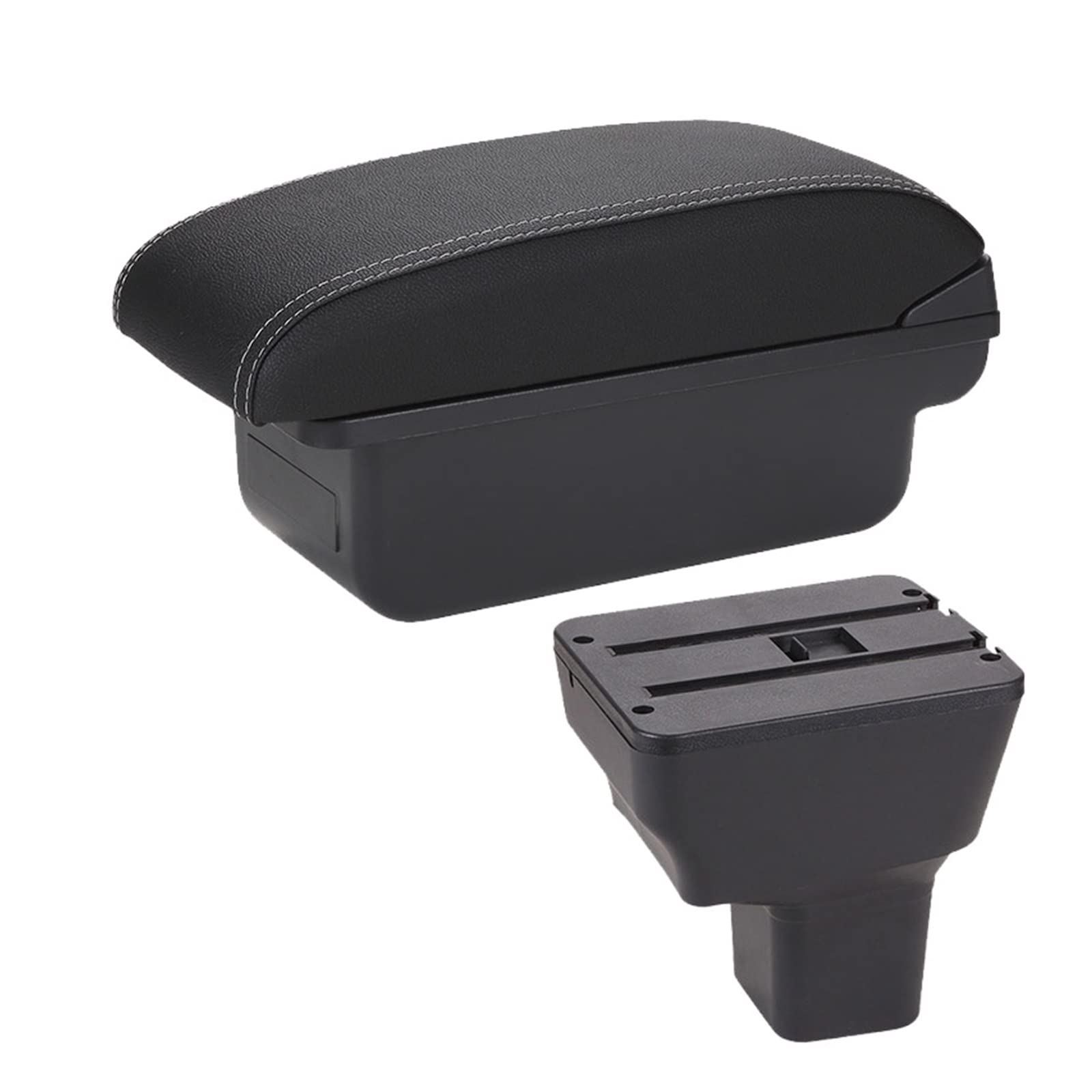 Baiqimv Armrest Box Car Center Storage Box Interior Details Special Retrofit Parts Car Accessories For Nissan For Kicks 2016-2021(C3 NOUSB)