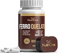 Fórmula Premium Ferro Quelato + Vitamina C, Zinco, Metilfolato e Vitamina B12 120 Cápsulas - Nutrione