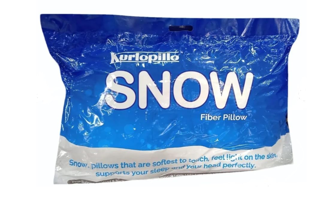 Kurl-On Cotton Pillow, Snow-White Colour, Single Size