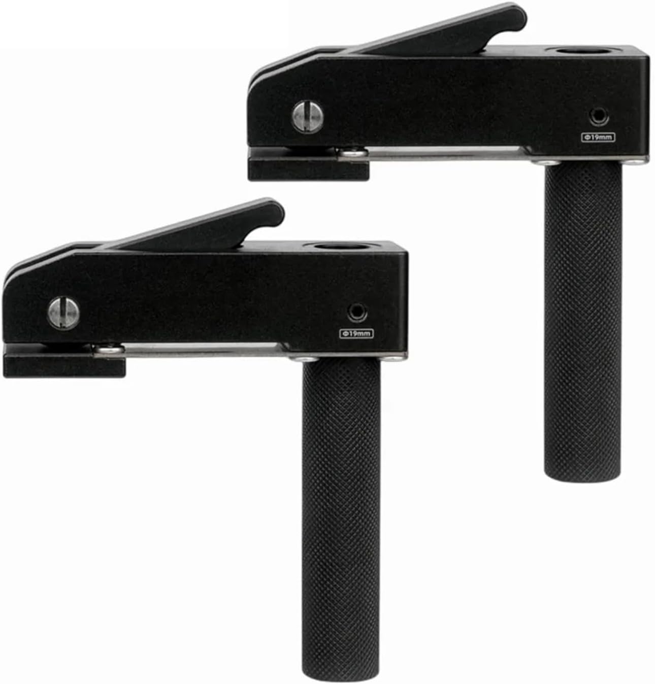 Workbench Quick Acting Hold Down Clamp,Woodworking Bench Dog Clamp Fast Fixed Clip Tools for 19/20MM Holes(2Pc for 19mm hole)