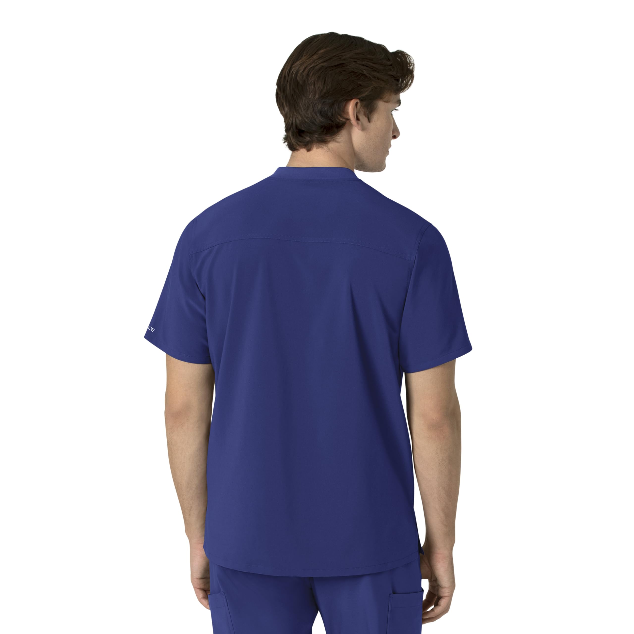 Carhartt Force Cross-Flex Scrubs dla mężczyzn, Henley Scrub Top - Galaxy Blue, 3X