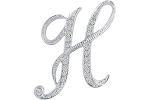 Personalized Pin for Your Special Occasions: A-Z 26 Letters Silver Plated GG Pin