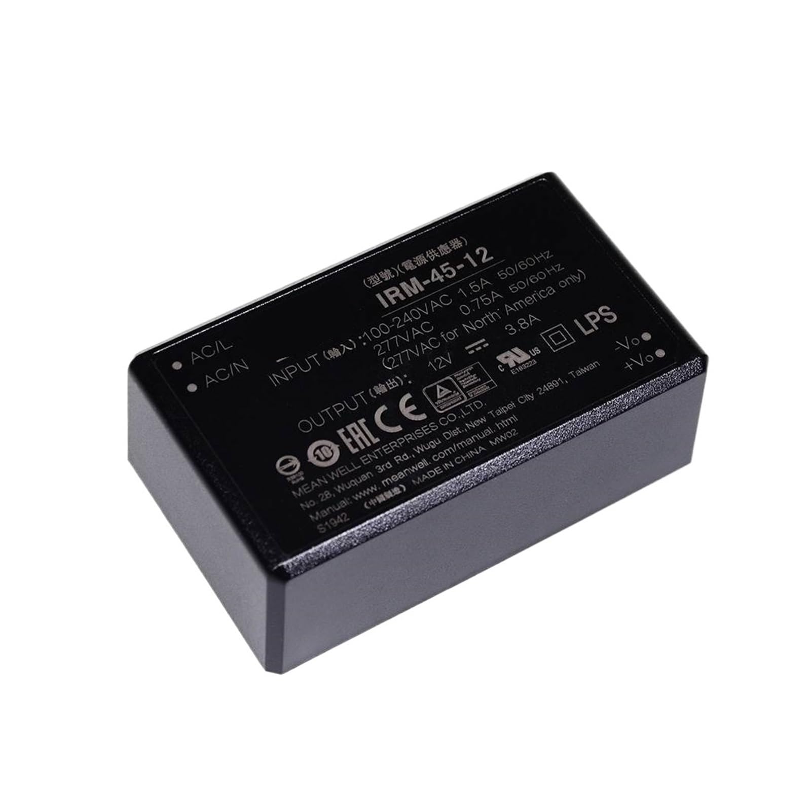 SWEWDSQG Power Module Switching Power Supply IRM-45 45W 85-305VAC To DC 5V 12V 15V 24V 48V(IRM-45-48)
