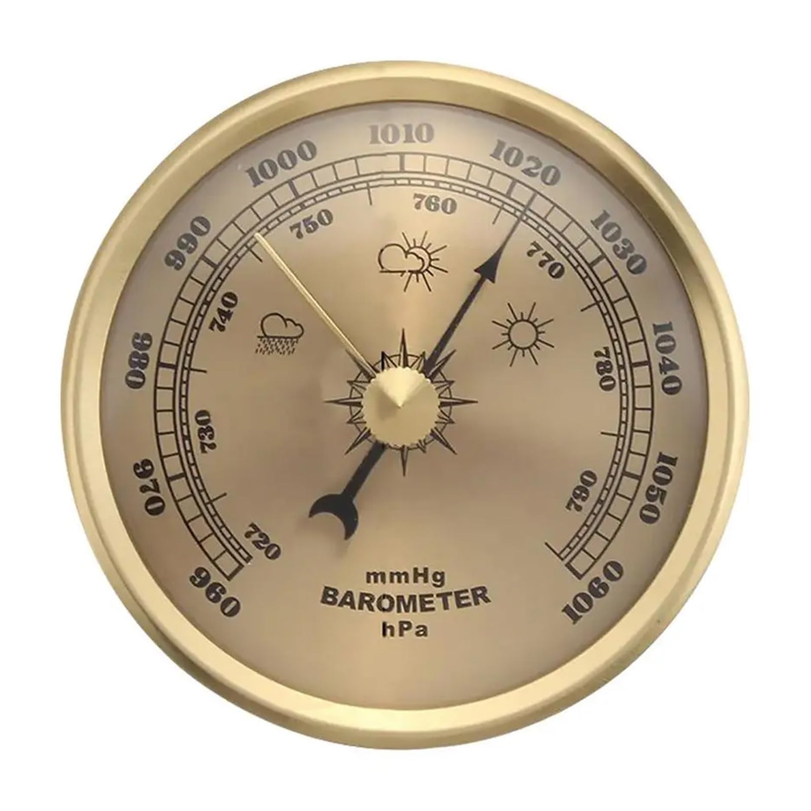 Weather Forecast Equipment 70mm Display Screenless Design Agricultural Pressure Gauge Analog Barometer Stainless Steel Weather Barometer