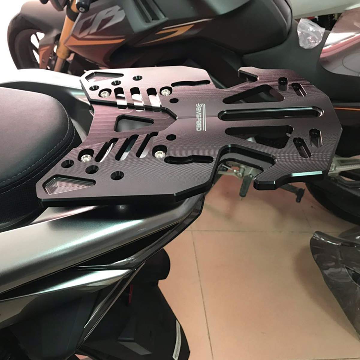 Soporte de portaequipajes espalda de Acero Inoxidable para Motocicleta Soporte de portaequipajes para Honda Forza 125 250 300 2017-2022