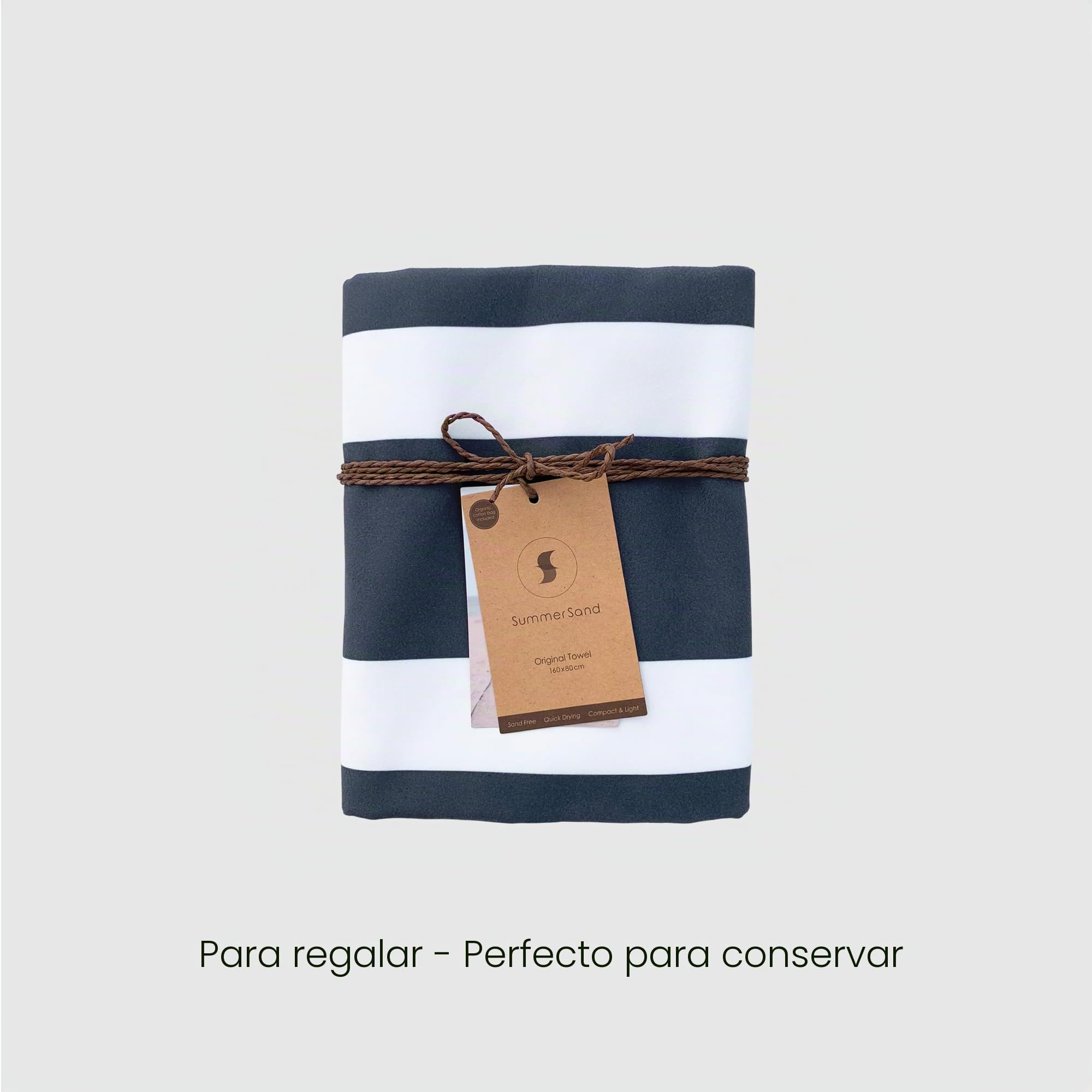 SummerSand Toalla de Playa Grande de Microfibra - De Secado Rápido y Sin Arena - Ideal como Toalla de Baño, Toalla de Viaje y Toalla de Sauna - Bolsa de Viaje Incluida – (160x80cm - Azul)