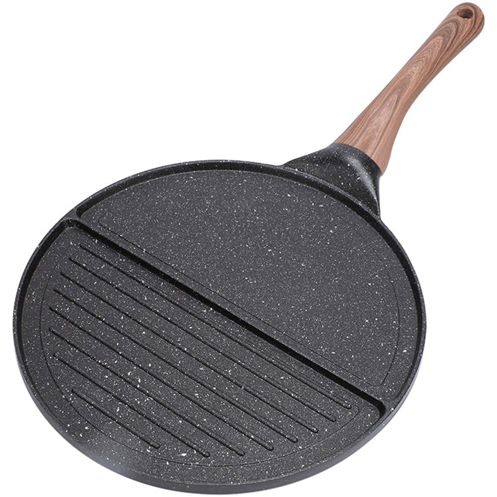 Poêle à œufs en fonte pour brunch en famille et galettes au feu