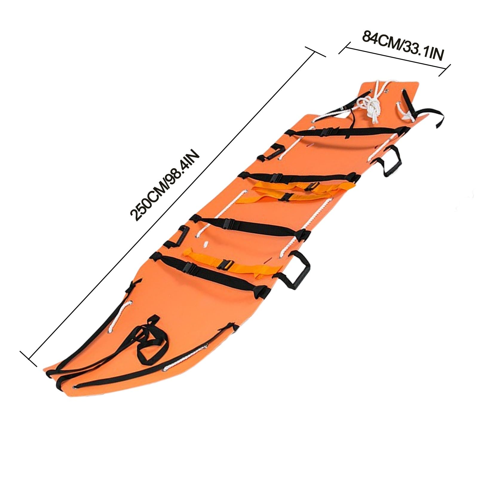 Brancard Souple Enroulable, Surface Lisse Facile à traîner, adapté aux interventions de Sauvetage en extérieur et aux opérations de Secours en Cas d'incendie.