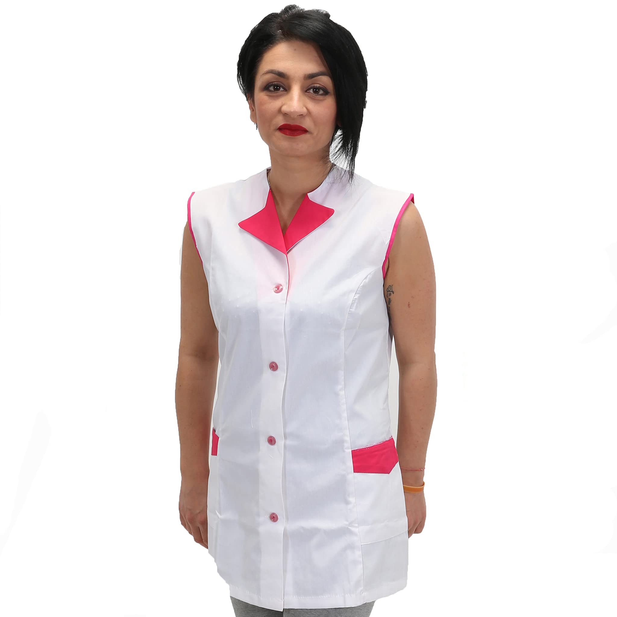 Peter's abiti da lavoro Bata de trabajo mujer,sisa,casaca para trabajadora,Maestra, Empresas Limpieza, Delantal para fructífero,gastronomía