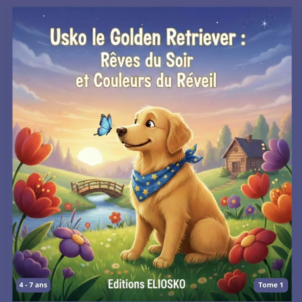 Usko le Golden Retriever : Rêves du soir et couleurs du réveil
