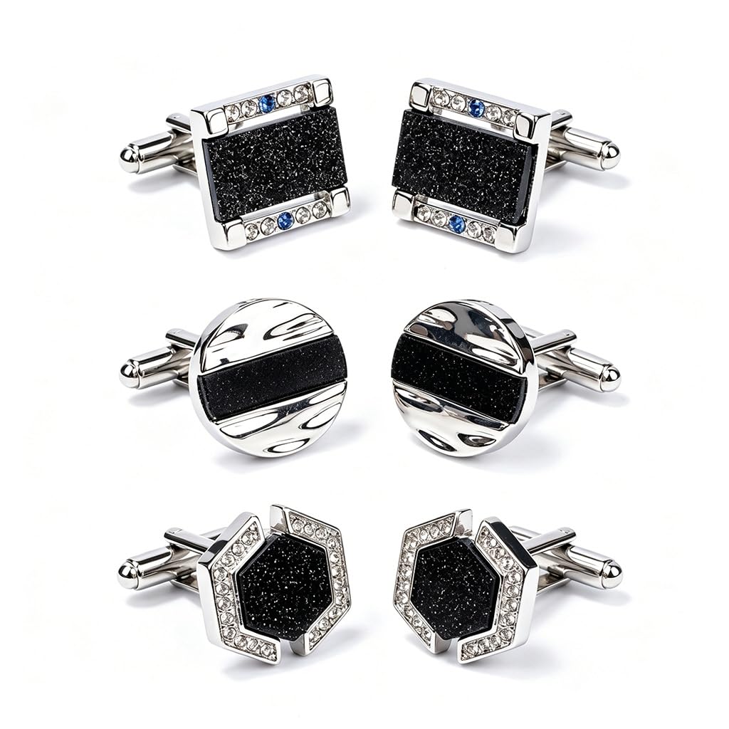 Cufflinks for Men Classic Tone Cuff Links Fashion Cufflinks Set for Shirts Suits and Formal Occasions-image-28