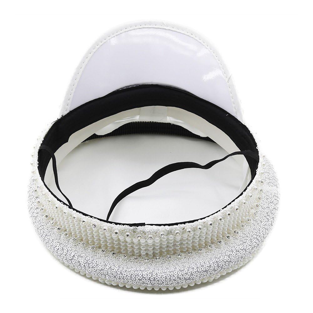 Sombrero De Novia Para Ser Capitán - Sombreros De Despedida De Soltera Con Perlas Accesorios Para Disfraces - Gorra Del Festival Pride Steampunk - Sombrero De Capitán De Lentejuelas Iridiscentes